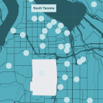 Map of Tacoma's South Tacoma Neighborhood