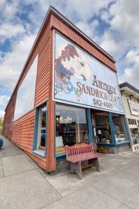 A photo of the antique sandwich co restaurant on a sunny day in ruston, washington